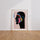 Poster Femme africaine - Profil sculptural aux touches éclatantes — Vierge - living-room — passe-partout blanc