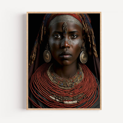 Wandposter Porträt einer afrikanischen Frau – stolzer Blick