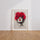 Poster Femme aux roses rouges - Portrait romantique et sensuel — Vierge - living-room — passe-partout blanc