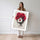 Poster Femme aux roses rouges - Portrait romantique et sensuel — Vierge - poster-femme-debout — passe-partout blanc