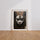 Poster Femme de tribu - Portrait africain en noir et blanc — Vierge - living-room — passe-partout blanc