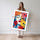 Poster Femme fleurie - Un visage entouré de fleurs éclatantes — Vierge - poster-femme-debout — passe-partout blanc