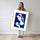 Poster Femme à la sphère - Silhouette bleu Matisse pleine de douceur — Vierge - poster-femme-debout — passe-partout blanc