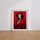 Poster Femme mystique - Élégance glamour et charme rétro — Vierge - living-room — passe-partout blanc