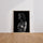 Poster Femme noire - Portrait tribal en noir et blanc — Vierge - living-room