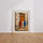 Poster Femmes médina - Récit africain rouge et ocre — Vierge - living-room — passe-partout blanc