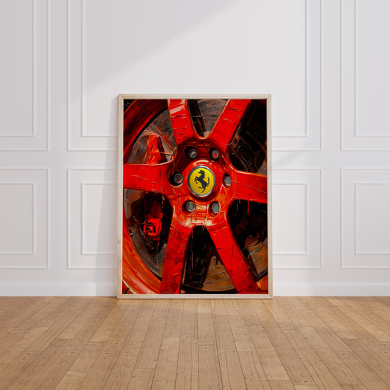 Poster Ferrari rouge - L'esprit de la vitesse et du prestige — Vierge - living-room