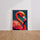Poster Flamant rose - Éclat pop art et couleurs d'été — Vierge - living-room