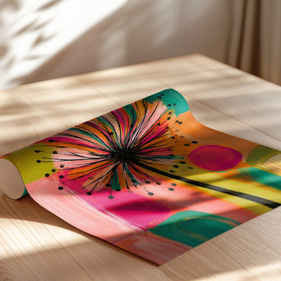 Poster Fleur multicolore - Un éclat de joie et de liberté — Vierge - poster-enroullé