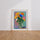 Poster Fleurs colorées - Un bouquet vif qui illumine vos murs — Vierge - living-room — passe-partout blanc