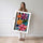 Poster Fleurs multicolores - Explosion joyeuse de couleurs vives — Vierge - poster-femme-debout — passe-partout blanc