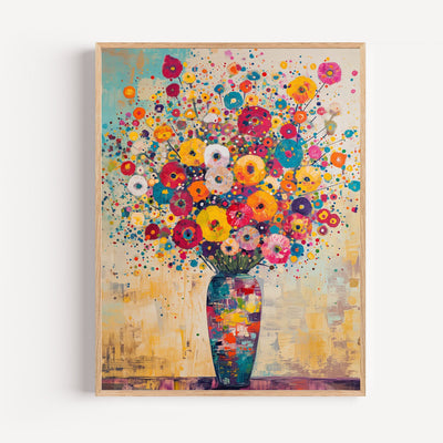 Wildflower Bouquet Poster – Vibrant Wildflowers Print