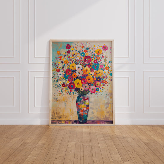 Poster Fleurs sauvages - Bouquet éclatant plein de vie — Vierge - living-room