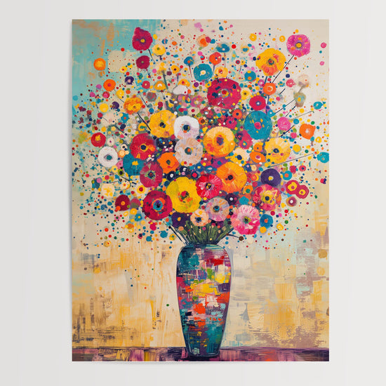 Poster Fleurs sauvages - Bouquet éclatant plein de vie — Vierge - poster-presentation-produit