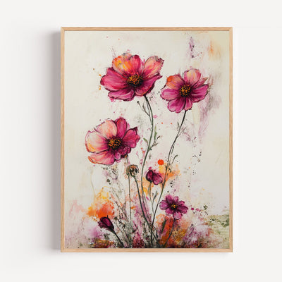 Poster Fleurs sauvages - Éclat d'un champ en pleine floraison