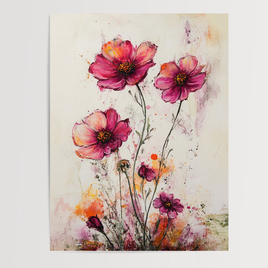 Poster Fleurs sauvages - Éclat d'un champ en pleine floraison — Vierge - poster-presentation-produit