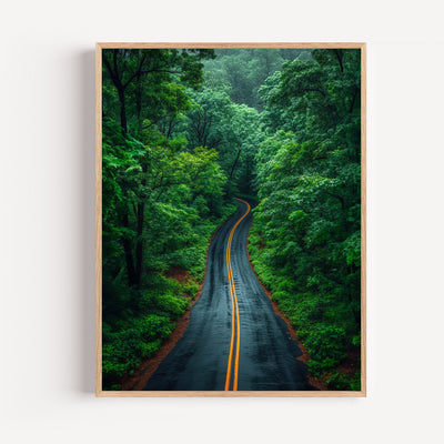 Póster Bosque – Sendero verde y naturaleza relajante