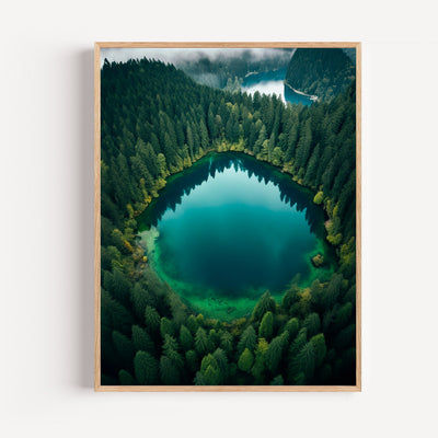 Wald Poster Grün – Beruhigende Auszeit