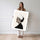 Poster Frida Kahlo - Portrait minimaliste en noir et blanc — Vierge - poster-femme-debout — passe-partout blanc