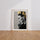 Poster Frida Kahlo - Street art noir, blanc et or plein de caractère — Vierge - living-room — passe-partout blanc