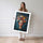 Poster Frida Kahlo - Visage fleuri aux couleurs vibrantes — Vierge - poster-femme-debout — passe-partout blanc