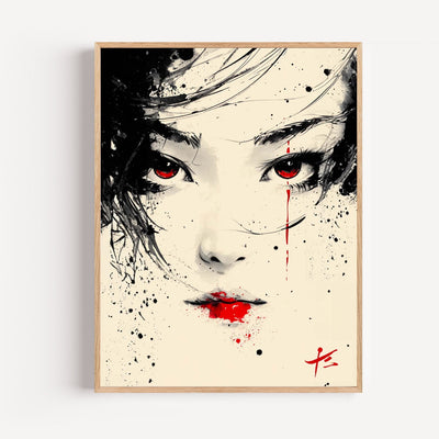 Geisha Poster – Quiet Grace and the Gaze of Old Japan