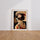 Poster Geisha japonaise - Grâce et mystère d'un kimono de dos — Vierge - living-room — passe-partout blanc
