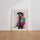 Poster Gladiateur - Le guerrier antique version street art coloré — Vierge - living-room — passe-partout blanc