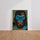 Poster Gorille street art - Regard urbain et dents en or — Vierge - living-room