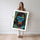 Poster Gorille street art - Regard urbain et dents en or — Vierge - poster-femme-debout — passe-partout blanc