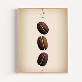Poster Grain de café - Minimalisme gourmand pour amateurs de café
