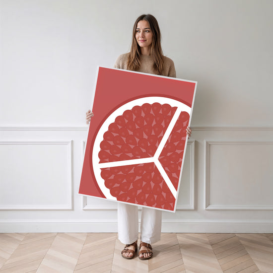 Poster Grenade - Éclats juteux et fraîcheur tropicale — Vierge - poster-femme-debout