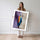 Poster Guerrier amérindien - Fierté cérémonielle arc-en-ciel — Vierge - poster-femme-debout — passe-partout blanc