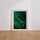 Poster Hérons blancs - Envol paisible sur une eau émeraude — Vierge - living-room — passe-partout blanc