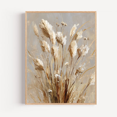 Lámina de hierba de la pampa beige - suavidad y serenidad natural