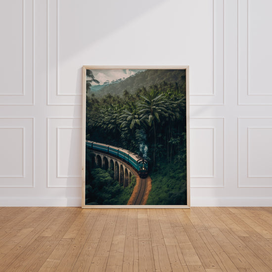 Poster Jungle tropicale - Évasion verte et souffle d'exotisme — Vierge - living-room
