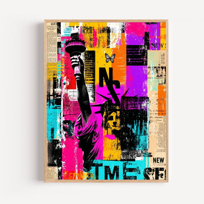 Poster La Liberté - Street art éclatant et haut en couleur