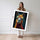 Poster Lama - Portrait haut en couleurs et plein de caractère — Vierge - poster-femme-debout — passe-partout blanc