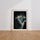 Poster Lion blanc - La force tranquille d'un rugissement royal — Vierge - living-room — passe-partout blanc