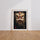 Poster Lion chinois - Symbole de chance et de fortune — Vierge - living-room — passe-partout blanc