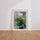 Poster Lotus blanc - Une fleur paisible au cœur du feuillage — Vierge - living-room — passe-partout blanc