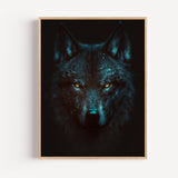 Poster Loup noir - Regard sauvage et force tranquille