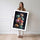 Poster Macarons colorés - Douceur gourmande en cascade — Vierge - poster-femme-debout — passe-partout blanc
