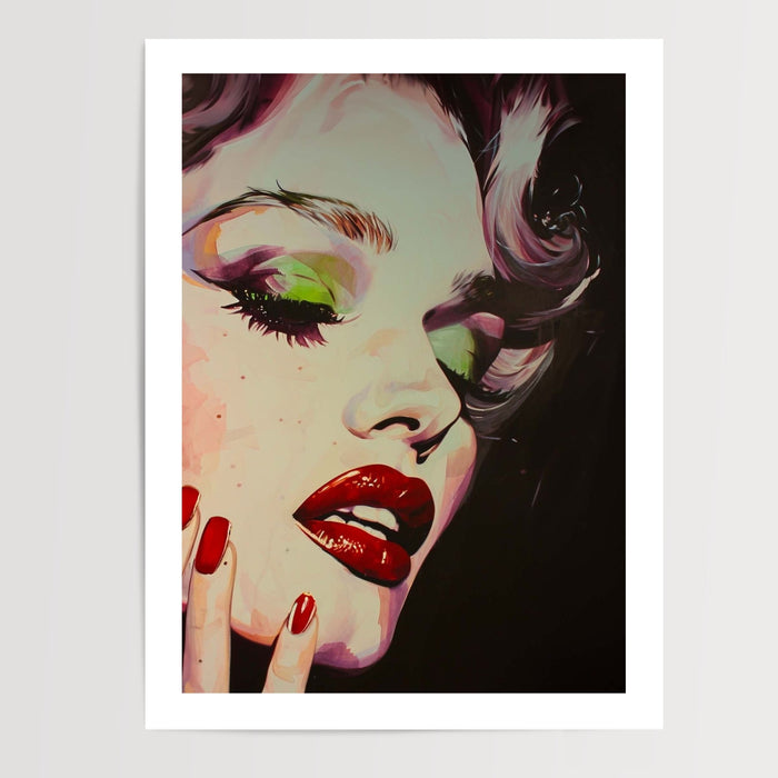 Poster Marilyn Monroe - Glamour éternel d'une légende d'Hollywood — Vierge - poster-presentation-produit — passe-partout blanc