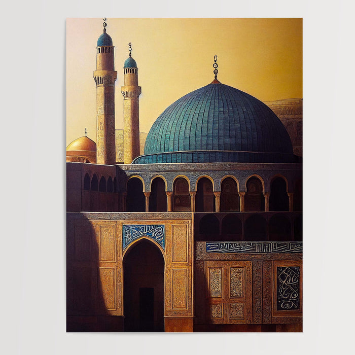Poster Mosquée Al-Aqsa - Lumière douce d'un matin de prière — Vierge - poster-presentation-produit