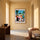 Poster Mosquée sacrée - Ferveur moderne et lumière spirituelle — Décor sur-mesure (IA) — passe-partout blanc