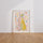 Poster mural Léopard pastel - Douceur rose et jaune pour la chambre — Vierge - living-room — passe-partout blanc