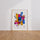 Poster mural Énergie géométrique - Éclats de couleurs en mouvement — Vierge - living-room — passe-partout blanc