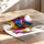 Poster mural Énergie géométrique - Éclats de couleurs en mouvement — Vierge - poster-enroullé — passe-partout blanc