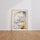 Poster mural Subhanallah - Sérénité d'une calligraphie sur marbre doré — Vierge - living-room — passe-partout blanc